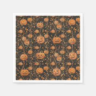 Jack-o-Lanterns on the Vine Napkin