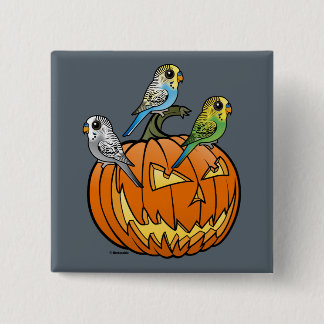 Jack O'Budgies 15 Cm Square Badge