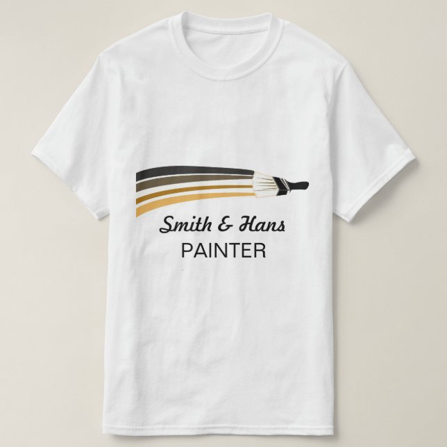 Jack-of-all- Trades Paint Brush House Painter T-Shirt (Design Front)