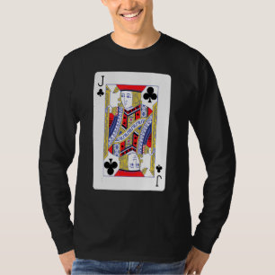 Jack Of Clubs Playing Card T-Shirt