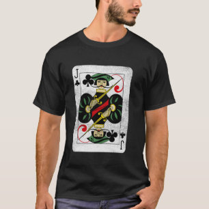 Jack of Clubs Playing Cards Halloween Party Costum T-Shirt