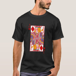 Jack Of Diamonds Playing Card Skeleton Halloween C T-Shirt