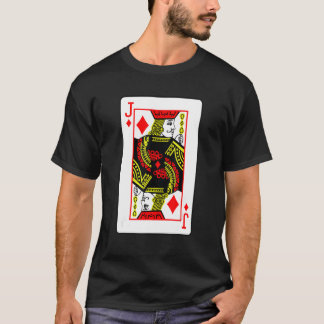 Jack Of Diamonds Poker Card Games Playing Cards Bl T-Shirt