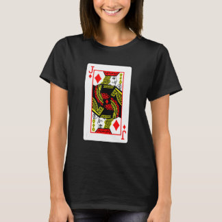 Jack Of Diamonds Poker Card Games Playing Cards Bl T-Shirt