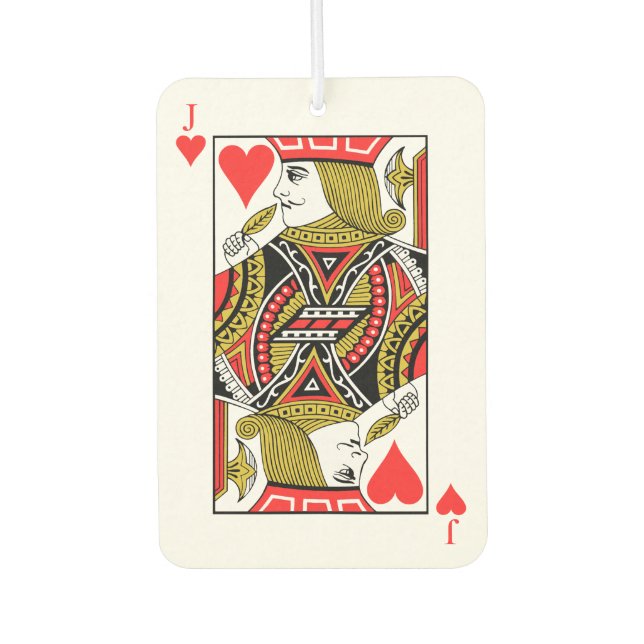 Jack of Hearts Car Air Freshener (Front)