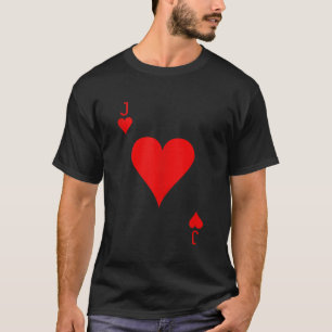 Jack of Hearts Deck of Cards Halloween Costume Tan T-Shirt