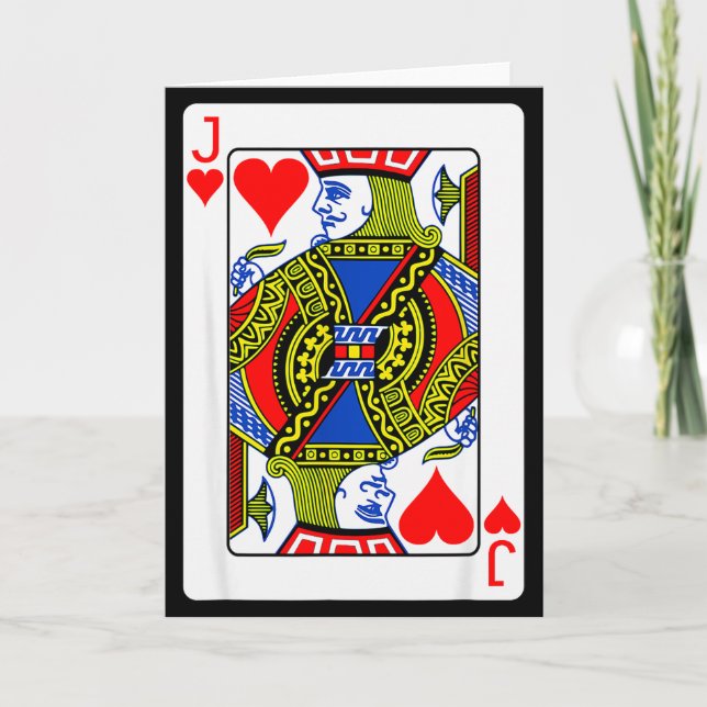 Jack Of Hearts Playing Card Valentine Costume  (Front)