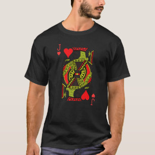 Jack Of Hearts Playing Cards Halloween Deck Of Car T-Shirt