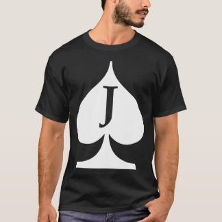 Jack Of Spades Deck Of Cards Poker Symbol Poker T-Shirt
