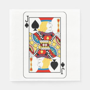 Jack Of Spades Paper Napkins