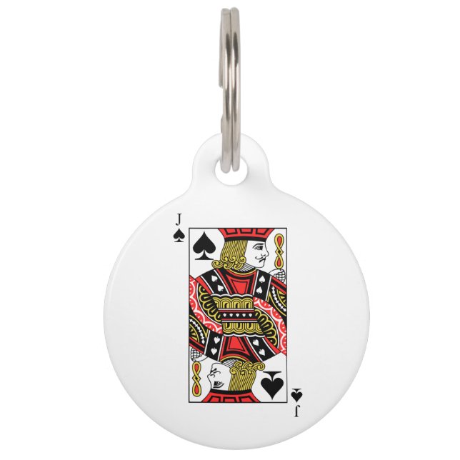 Jack of Spades Pet Tag (Back)