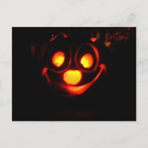 Jack O'Lantern All A'Glow Postcard