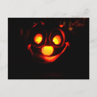 Jack O'Lantern All A'Glow Postcard