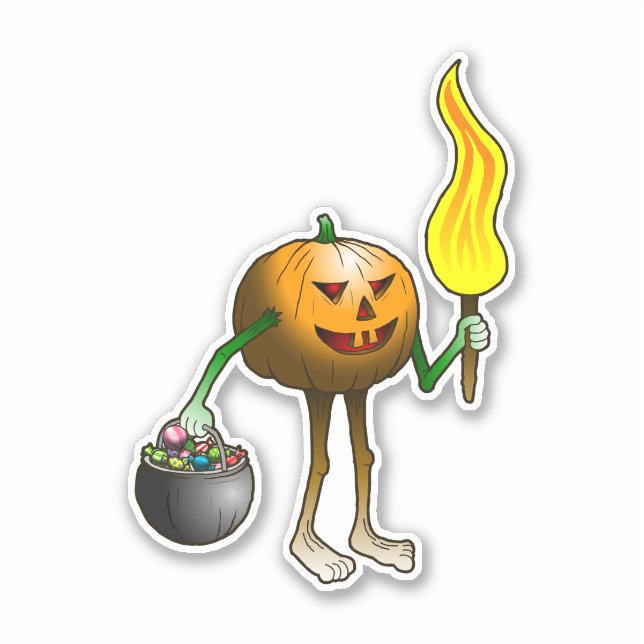 Jack O'lantern at his first Trick or Treat (Front)