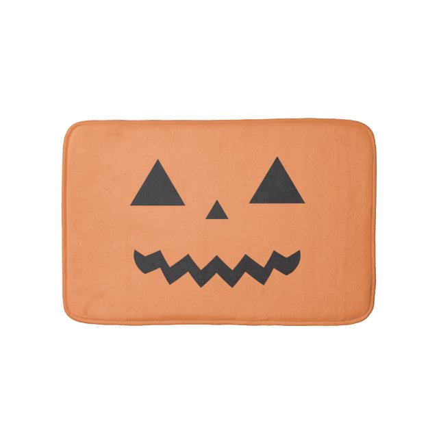 Jack O'Lantern Bath Mat (Front)