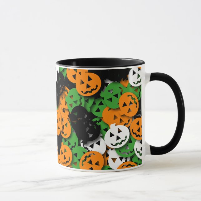 Jack o'Lantern Confetti Mug (Right)