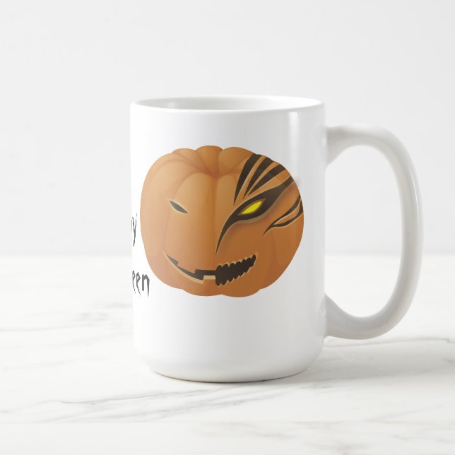 Jack O'Lantern face  Halloween Coffee Mug (Right)
