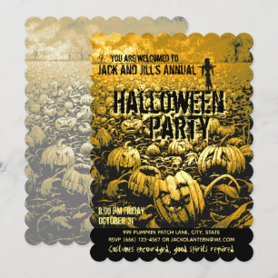 Jack O'Lantern Graveyard Invitation