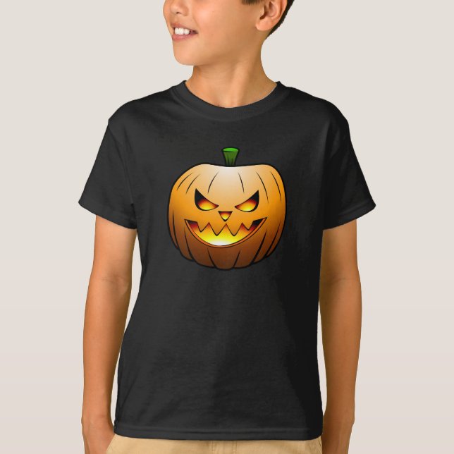 Jack o'lantern Halloween Pumpkin T-Shirt (Front)