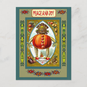 Jack O'Lantern Holiday Postcard