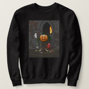 Jack O'lantern is trick or treating Sweatshirt