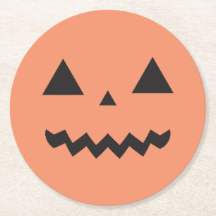 Jack O'Lantern Paper Coasters