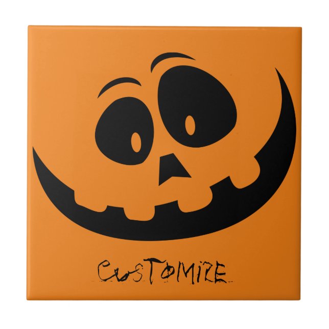 Jack O'lantern Smile Thunder_Cove Tile (Front)