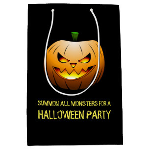 Jack O'lanterns Halloween Night Medium Gift Bag