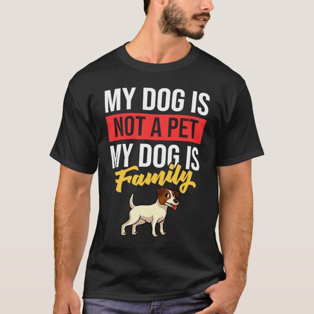 Jack Parson Russell Terrier Dog Puppies Owner Love T-Shirt (Front)