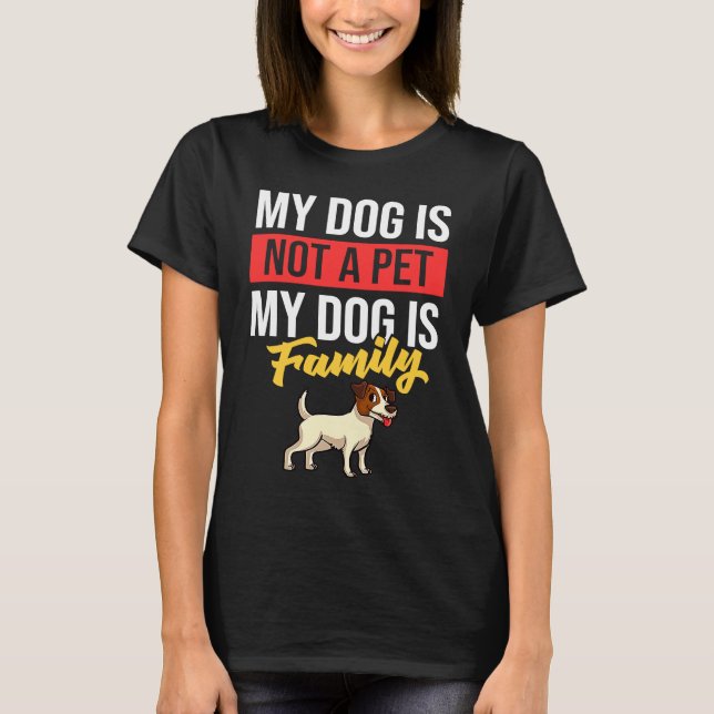 Jack Parson Russell Terrier Dog Puppies Owner Love T-Shirt (Front)