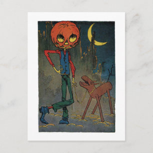 Jack Pumpkinhead With A Sawhorse Postcard