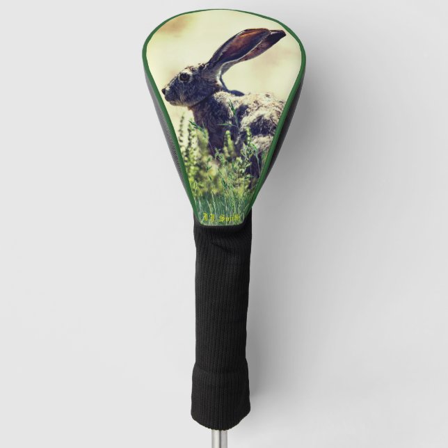 Jack-Rabbit Animal Golf Head Driver Cover (Front)