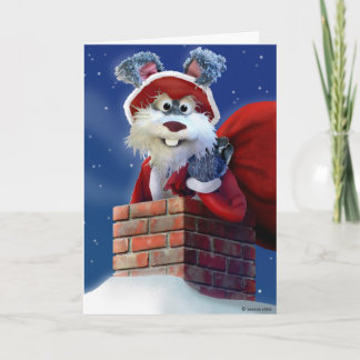 Jack Rabbit Santa card
