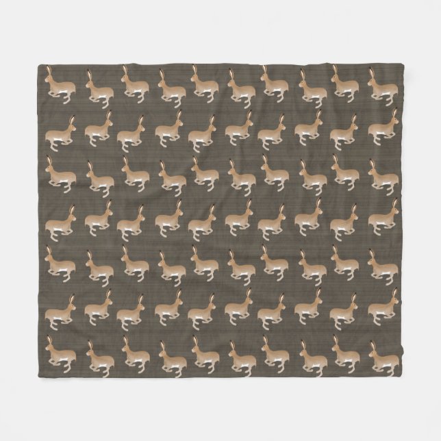 Jack Rabbits Fleece Blanket (Front (Horizontal))