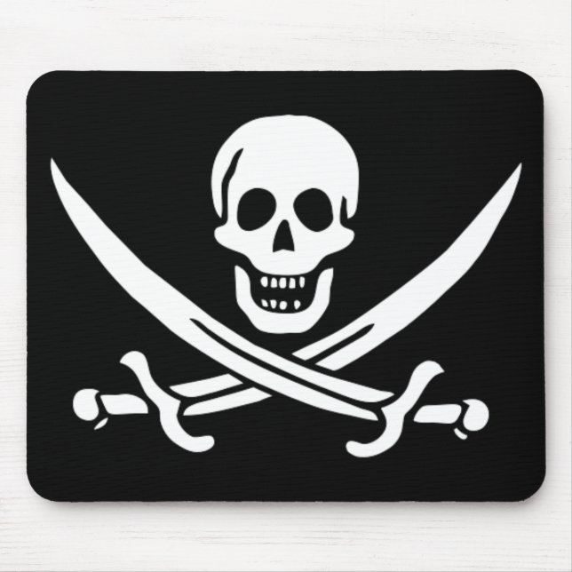 JAck Rackam Pirate Flag Mouse Mat (Front)