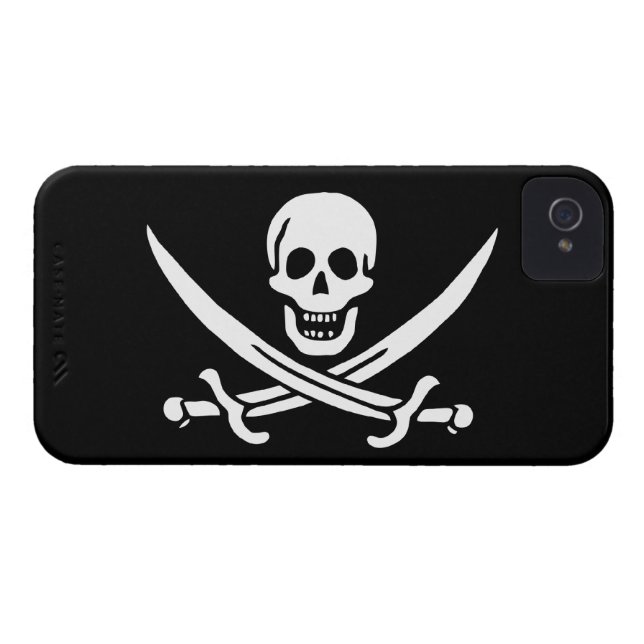 Jack Rackham; Jolly Roger Flag; Pirate Case-Mate iPhone Case (Back Horizontal)