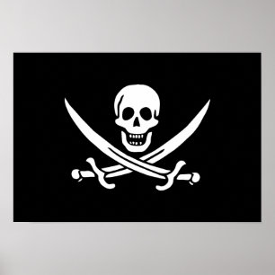 Jack Rackham; Jolly Roger Flag; Pirate Poster