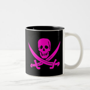 Jack-Rackham-Pink Two-Tone Coffee Mug