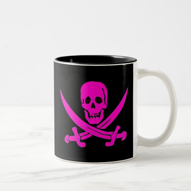 Jack-Rackham-Pink Two-Tone Coffee Mug (Right)