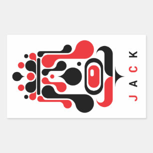 JACK RECTANGULAR STICKER