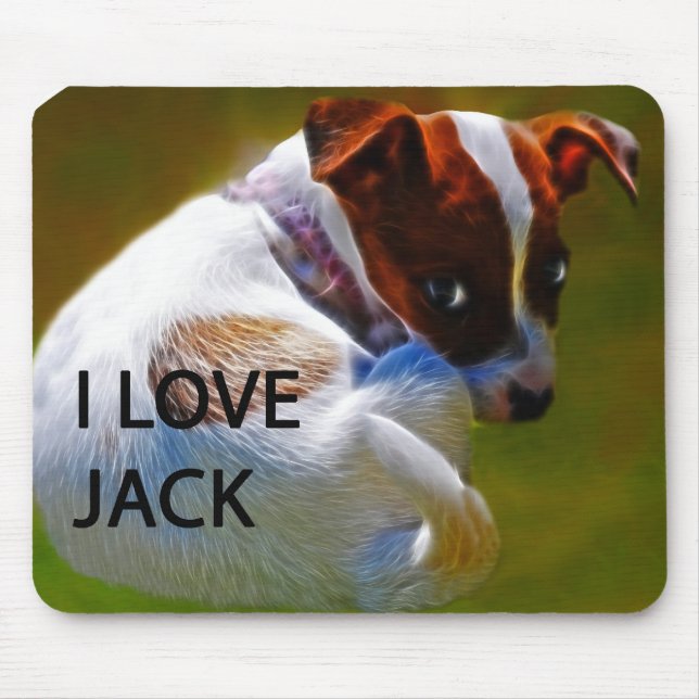 Jack Rusell Puppy Mouse Mat (Front)