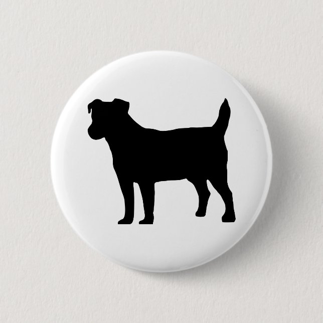 Jack russel 6 cm round badge (Front)