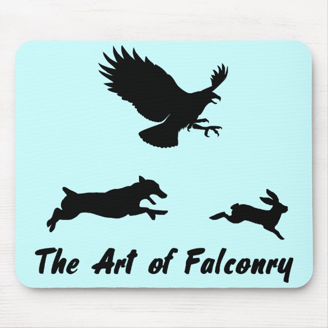Jack Russel and Falconry Mouse Mat (Front)