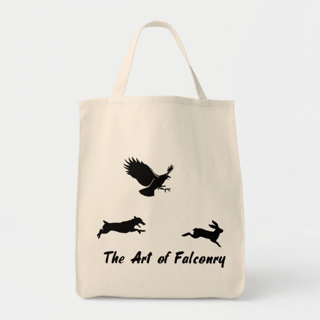 Jack Russel and Falconry Tote Bag (Front)