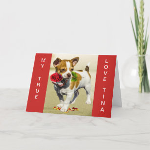 JACK RUSSEL CUSTOM VALENTINE'S CARD