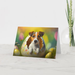 Jack Russel dog Folded Holiday Card