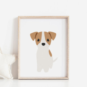 Jack Russel Puppy Nursery & Kids Room Decor Poster