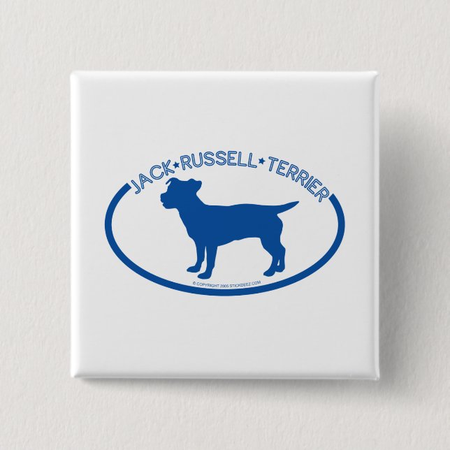 Jack Russel Silhouette Button (Front)