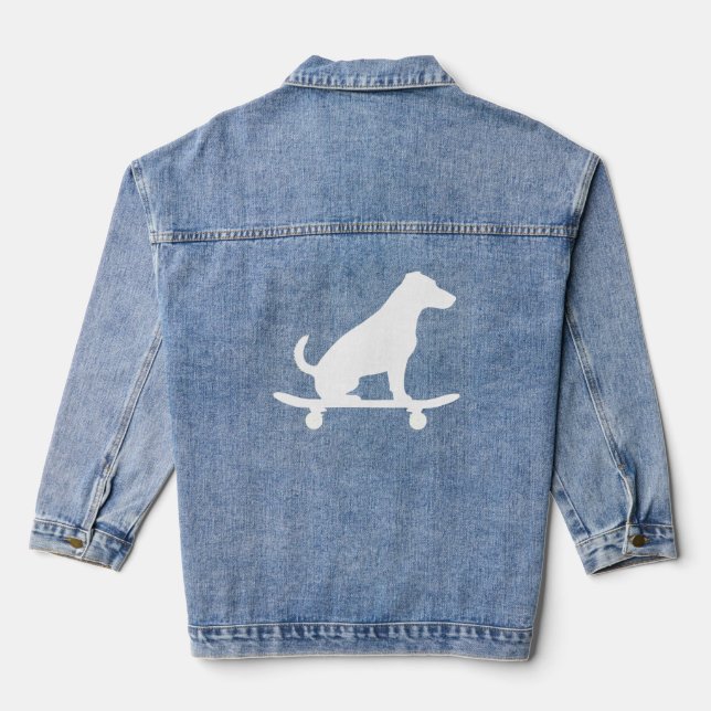 JACK RUSSEL TERRIER  DENIM JACKET (Back)