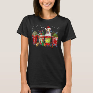 Jack Russel Terrier Iced Latte Snowmen Sweets Snow T-Shirt